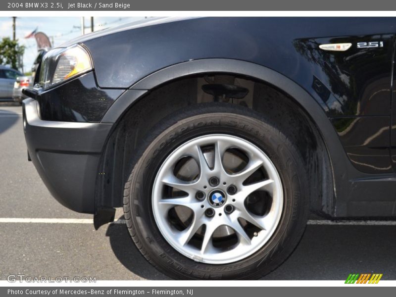 Jet Black / Sand Beige 2004 BMW X3 2.5i