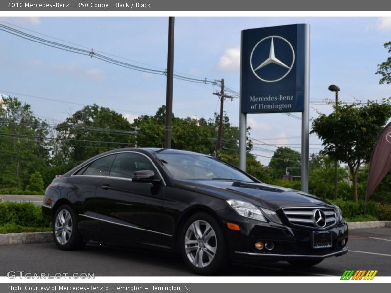 Black / Black 2010 Mercedes-Benz E 350 Coupe