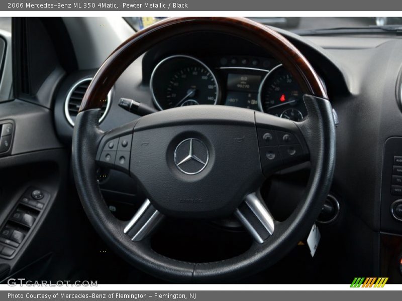 Pewter Metallic / Black 2006 Mercedes-Benz ML 350 4Matic