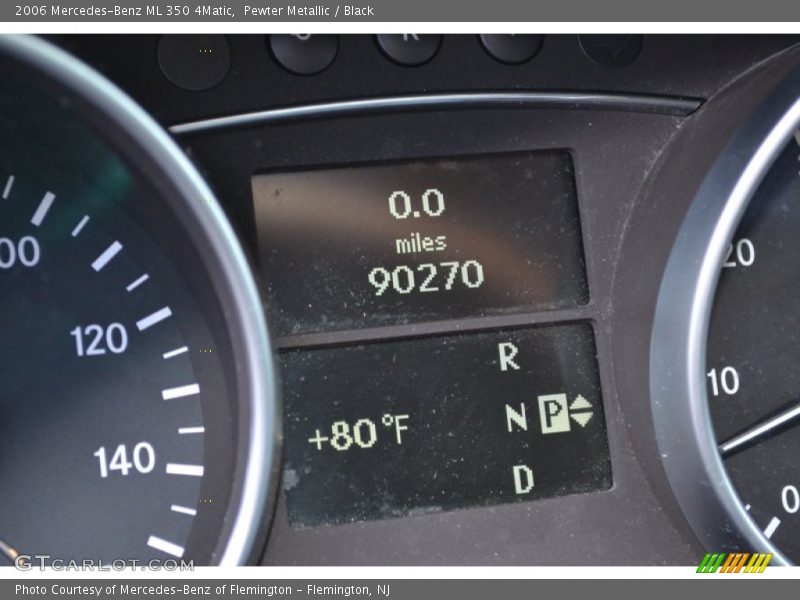 Pewter Metallic / Black 2006 Mercedes-Benz ML 350 4Matic