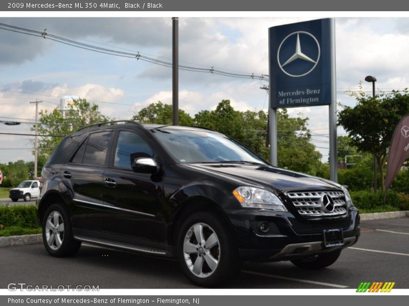 Black / Black 2009 Mercedes-Benz ML 350 4Matic