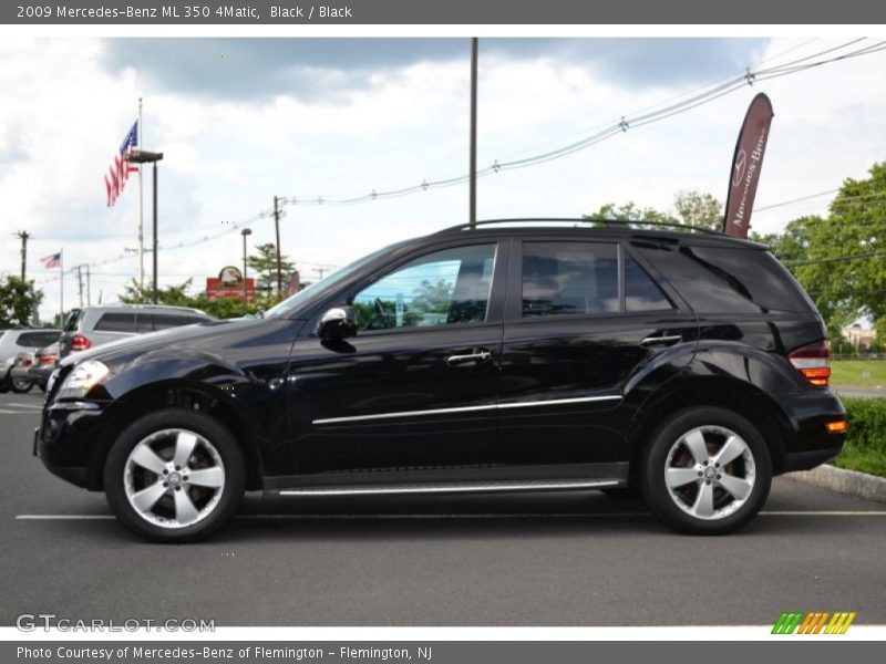 Black / Black 2009 Mercedes-Benz ML 350 4Matic