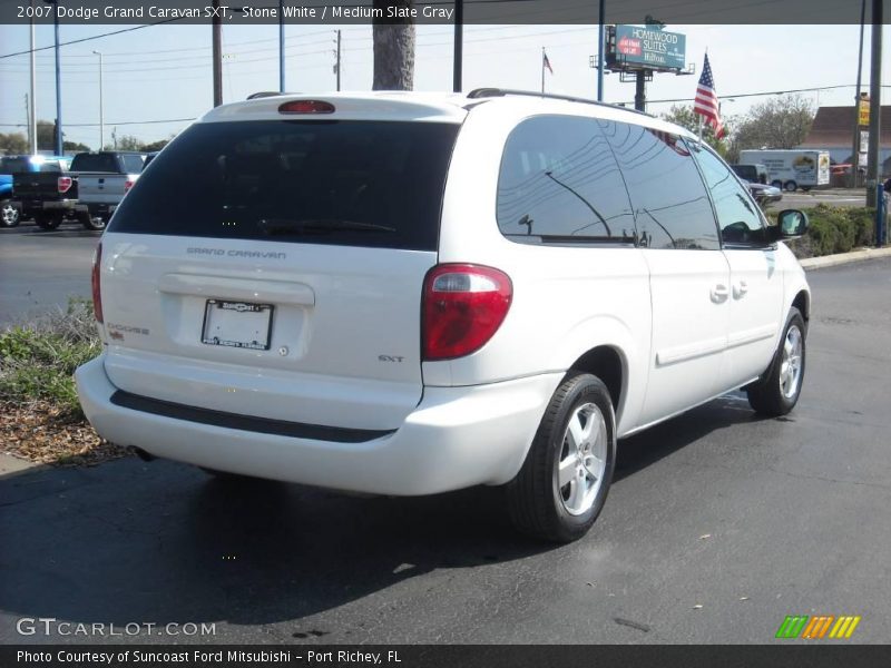 Stone White / Medium Slate Gray 2007 Dodge Grand Caravan SXT