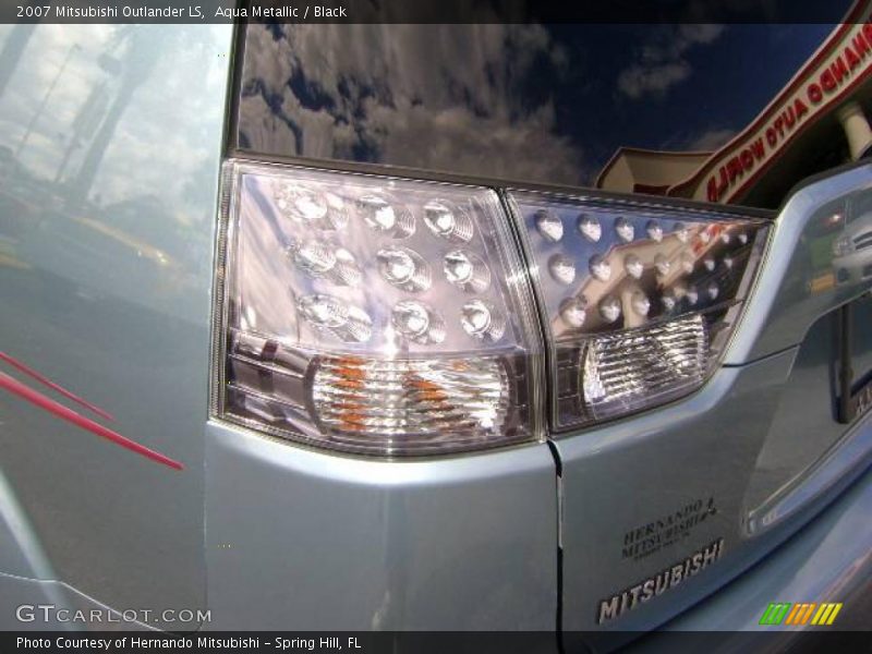 Aqua Metallic / Black 2007 Mitsubishi Outlander LS