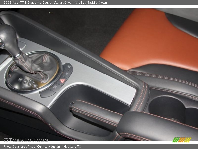 Sahara Silver Metallic / Saddle Brown 2008 Audi TT 3.2 quattro Coupe