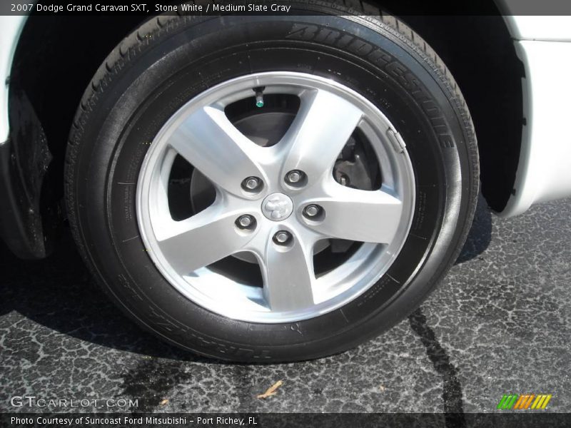 Stone White / Medium Slate Gray 2007 Dodge Grand Caravan SXT