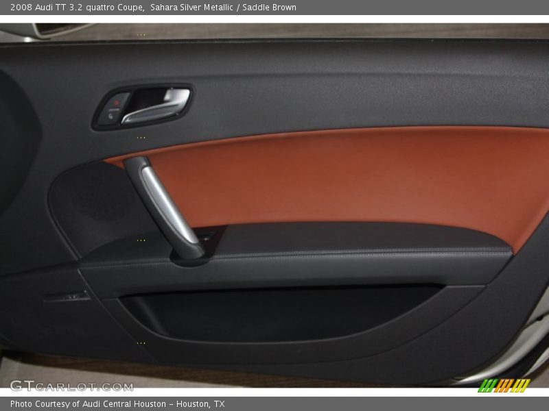Sahara Silver Metallic / Saddle Brown 2008 Audi TT 3.2 quattro Coupe