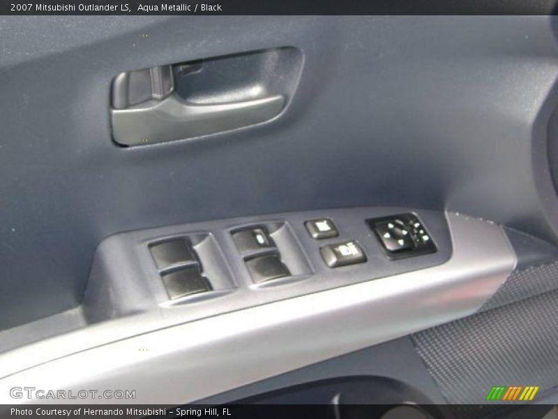 Aqua Metallic / Black 2007 Mitsubishi Outlander LS