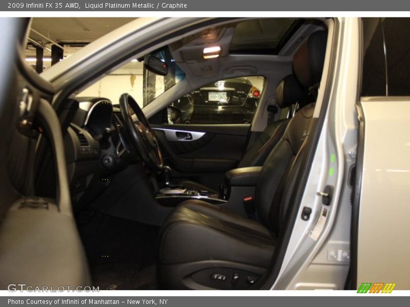 Liquid Platinum Metallic / Graphite 2009 Infiniti FX 35 AWD