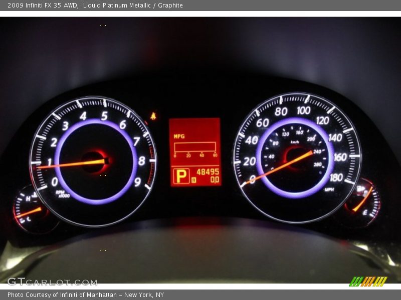 Liquid Platinum Metallic / Graphite 2009 Infiniti FX 35 AWD