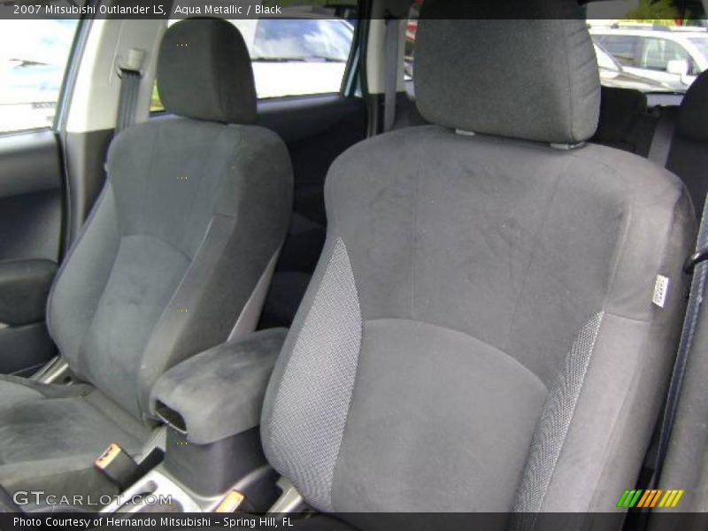 Aqua Metallic / Black 2007 Mitsubishi Outlander LS