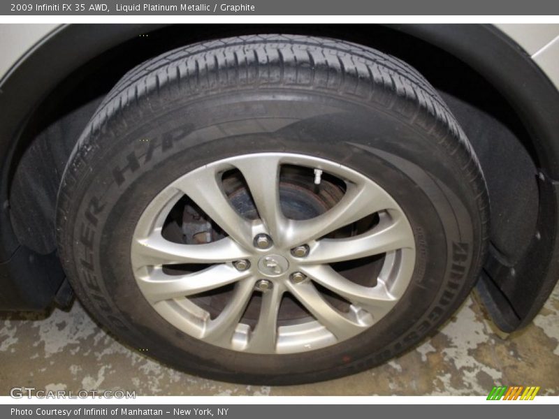 Liquid Platinum Metallic / Graphite 2009 Infiniti FX 35 AWD