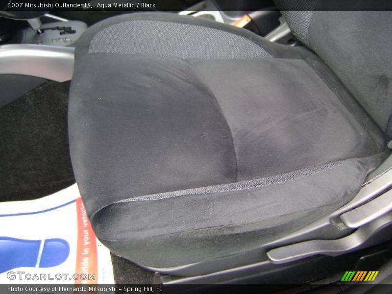 Aqua Metallic / Black 2007 Mitsubishi Outlander LS