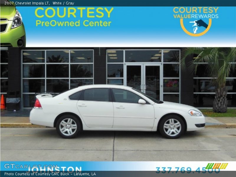 White / Gray 2007 Chevrolet Impala LT