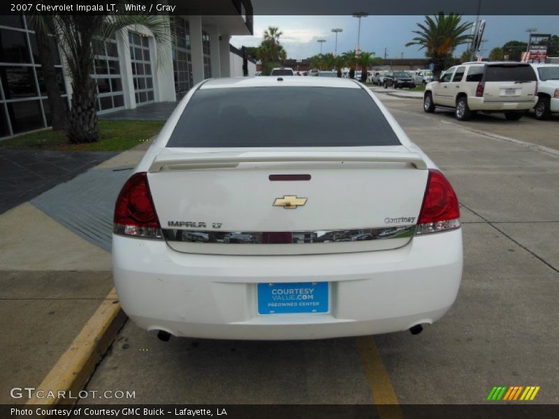 White / Gray 2007 Chevrolet Impala LT