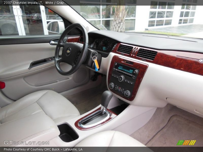 White / Gray 2007 Chevrolet Impala LT