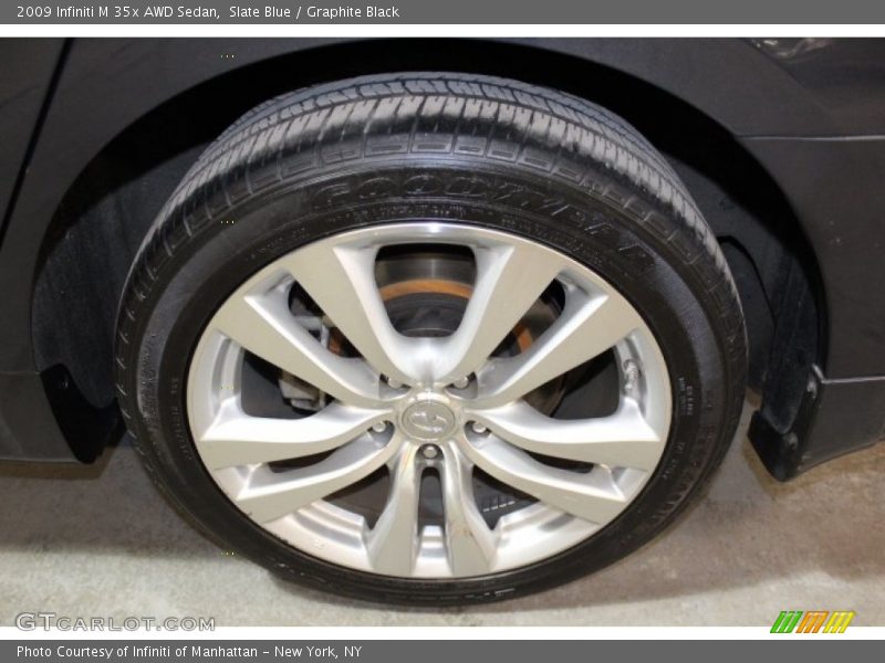 Slate Blue / Graphite Black 2009 Infiniti M 35x AWD Sedan