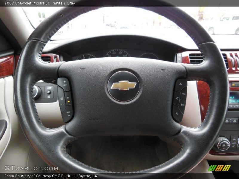 White / Gray 2007 Chevrolet Impala LT