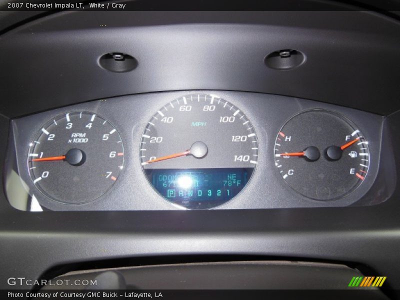 White / Gray 2007 Chevrolet Impala LT