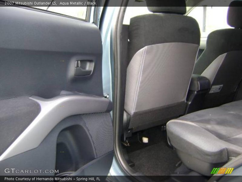 Aqua Metallic / Black 2007 Mitsubishi Outlander LS