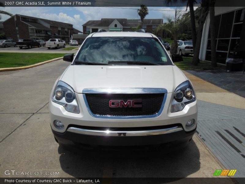 Summit White / Titanium 2007 GMC Acadia SLE