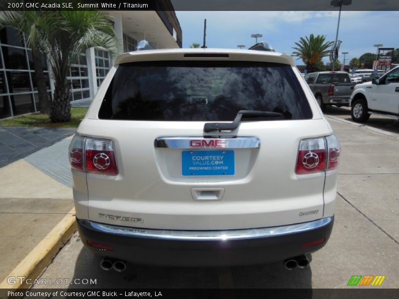 Summit White / Titanium 2007 GMC Acadia SLE