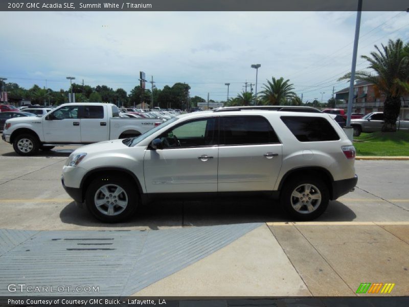 Summit White / Titanium 2007 GMC Acadia SLE