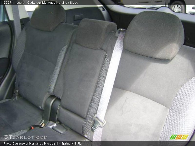 Aqua Metallic / Black 2007 Mitsubishi Outlander LS