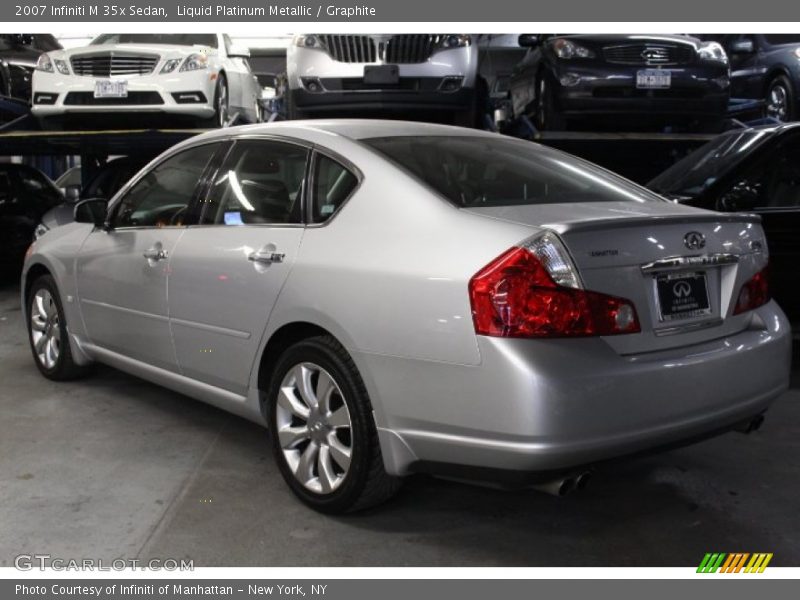 Liquid Platinum Metallic / Graphite 2007 Infiniti M 35x Sedan