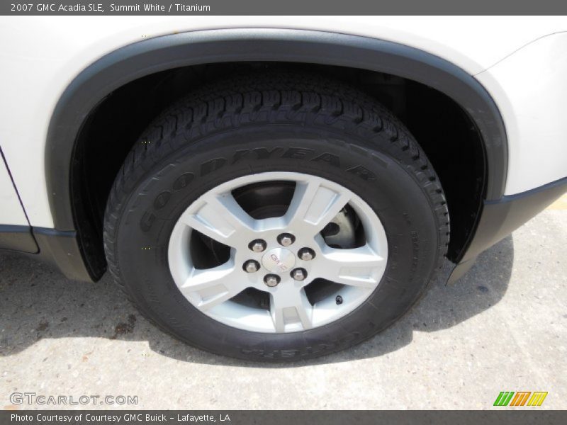 Summit White / Titanium 2007 GMC Acadia SLE