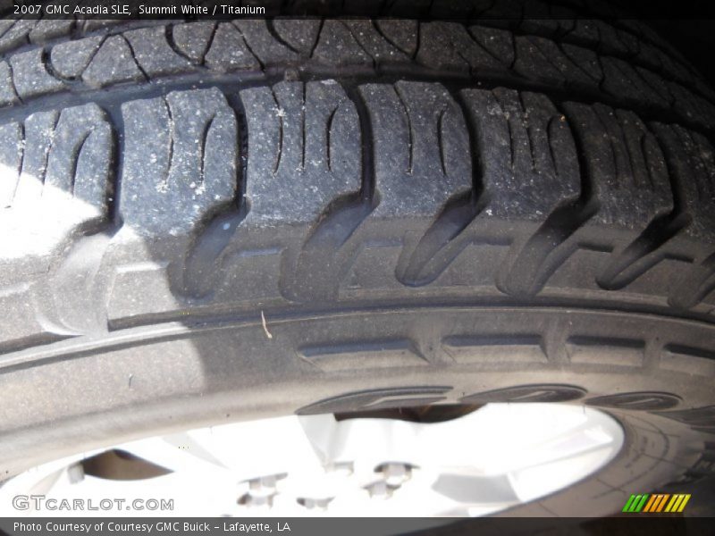 Summit White / Titanium 2007 GMC Acadia SLE