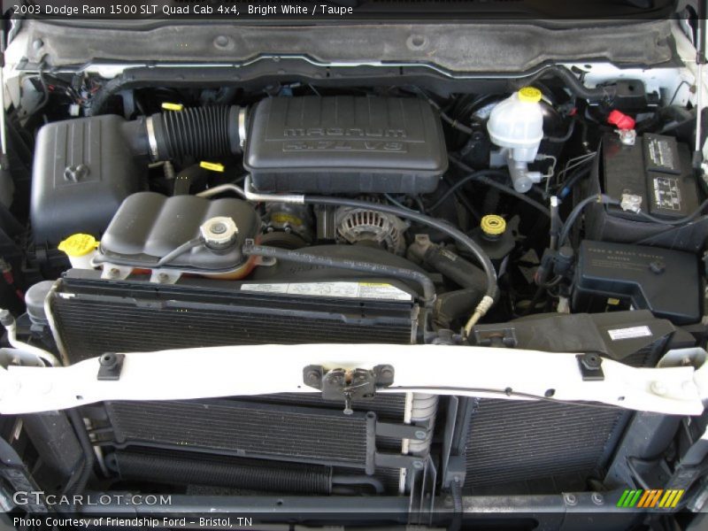 Bright White / Taupe 2003 Dodge Ram 1500 SLT Quad Cab 4x4