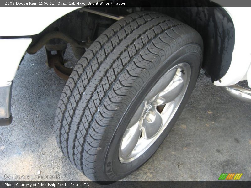 Bright White / Taupe 2003 Dodge Ram 1500 SLT Quad Cab 4x4
