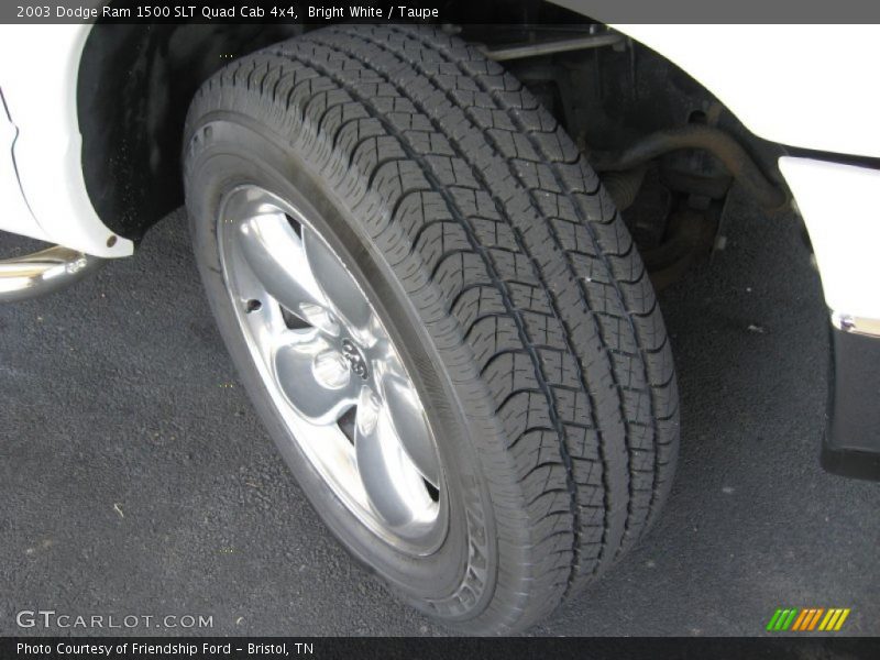 Bright White / Taupe 2003 Dodge Ram 1500 SLT Quad Cab 4x4