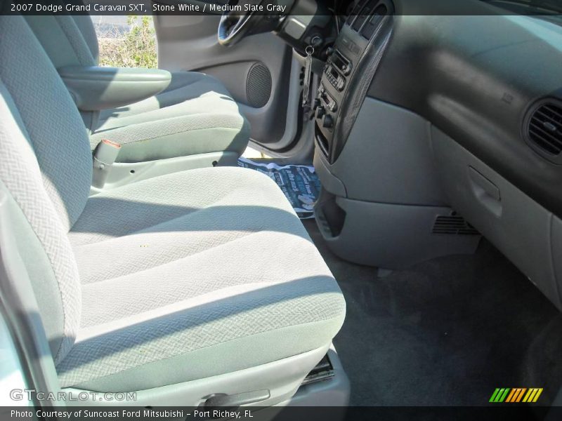 Stone White / Medium Slate Gray 2007 Dodge Grand Caravan SXT