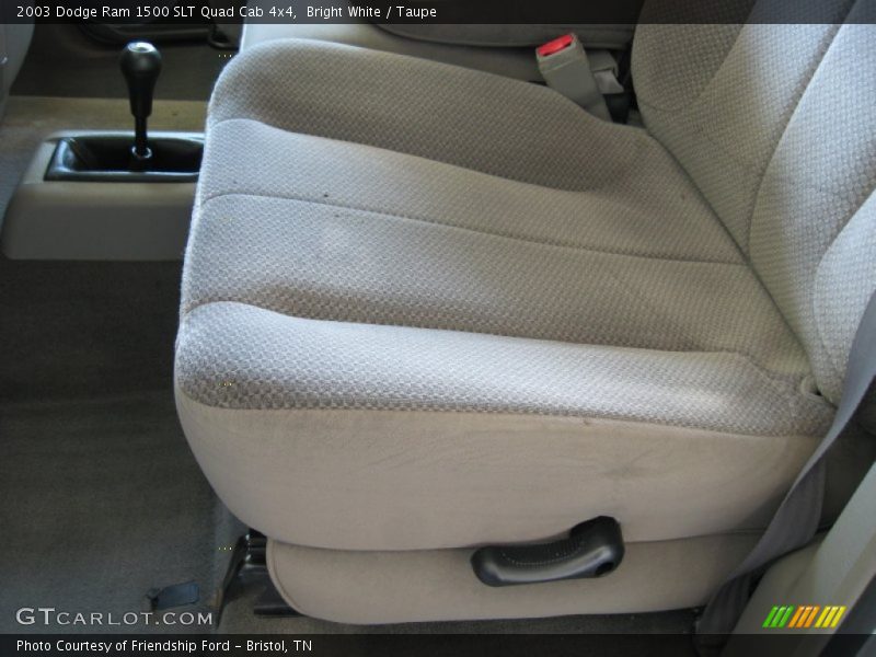 Bright White / Taupe 2003 Dodge Ram 1500 SLT Quad Cab 4x4