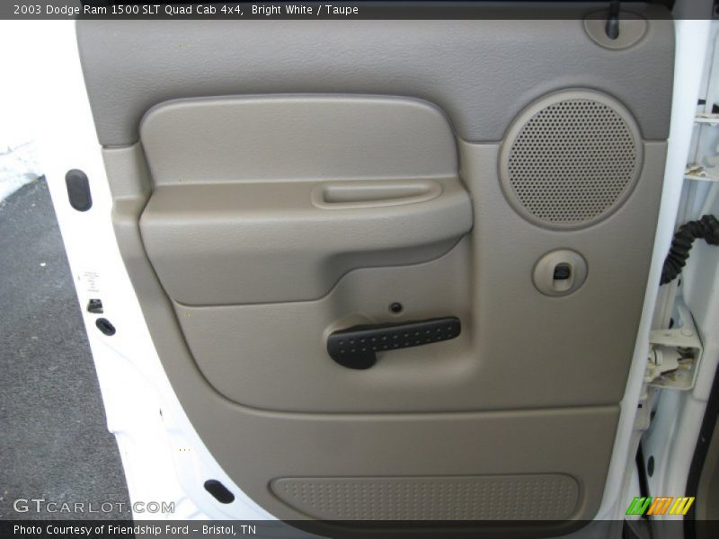 Bright White / Taupe 2003 Dodge Ram 1500 SLT Quad Cab 4x4