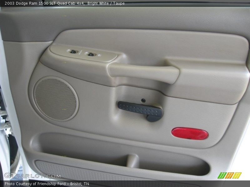 Bright White / Taupe 2003 Dodge Ram 1500 SLT Quad Cab 4x4