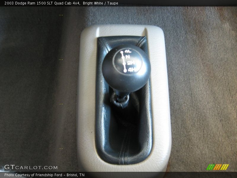Bright White / Taupe 2003 Dodge Ram 1500 SLT Quad Cab 4x4