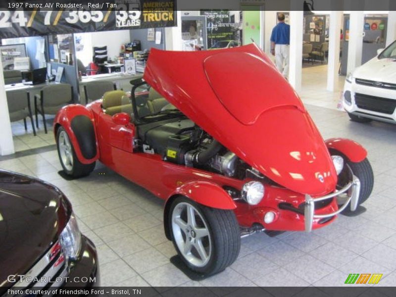 Red / Tan 1997 Panoz AIV Roadster