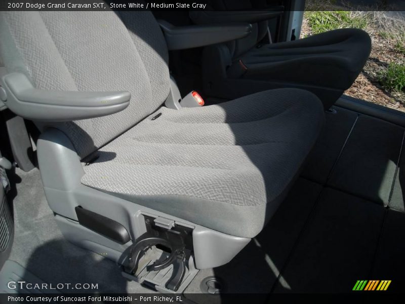 Stone White / Medium Slate Gray 2007 Dodge Grand Caravan SXT