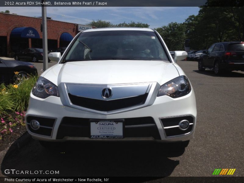 Bellanova White Pearl / Taupe 2012 Acura RDX SH-AWD