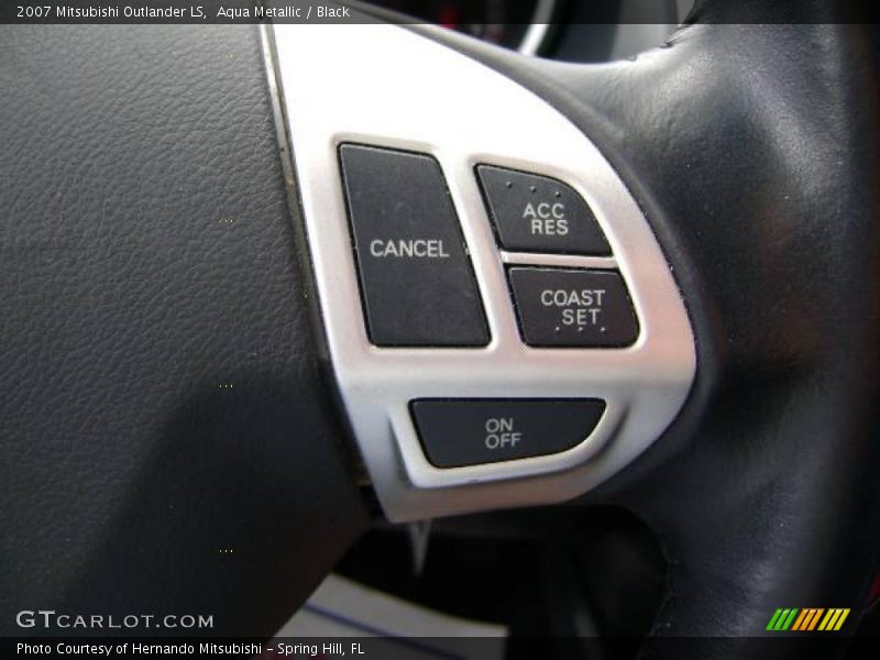Aqua Metallic / Black 2007 Mitsubishi Outlander LS