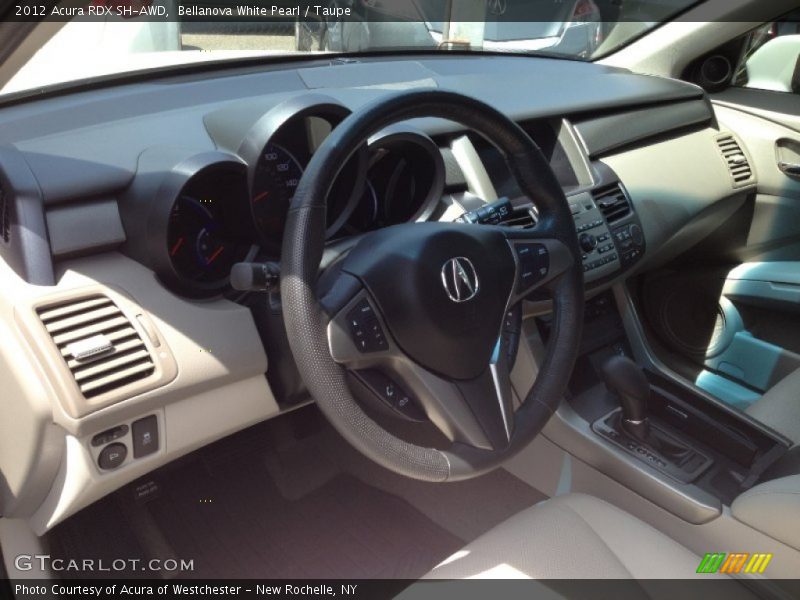 Bellanova White Pearl / Taupe 2012 Acura RDX SH-AWD