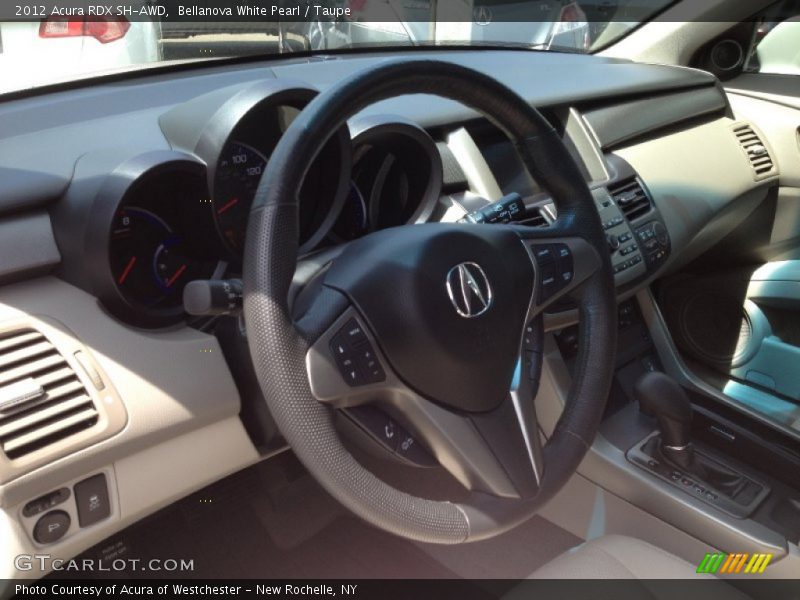 Bellanova White Pearl / Taupe 2012 Acura RDX SH-AWD