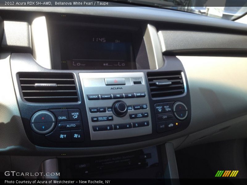 Bellanova White Pearl / Taupe 2012 Acura RDX SH-AWD