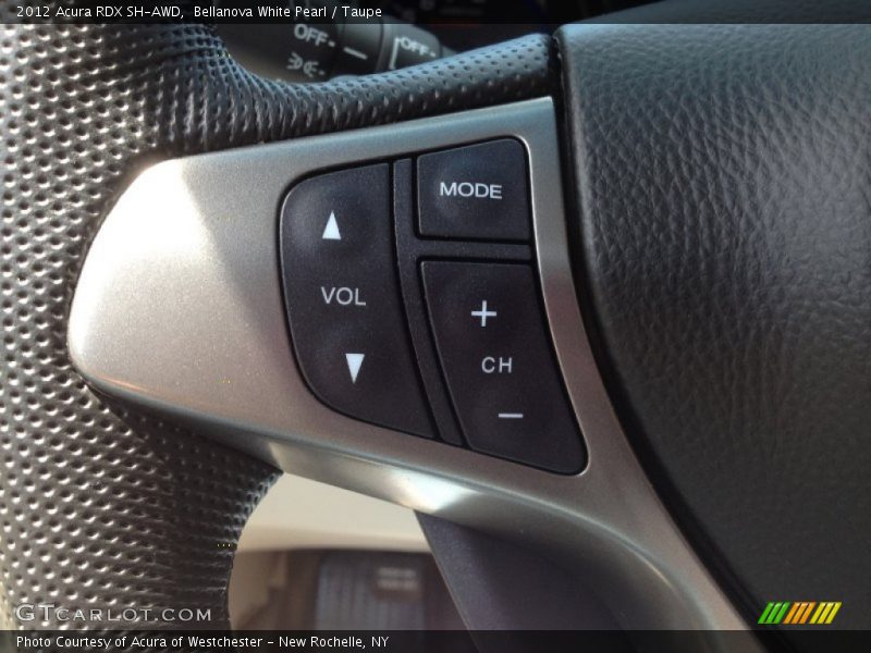 Bellanova White Pearl / Taupe 2012 Acura RDX SH-AWD
