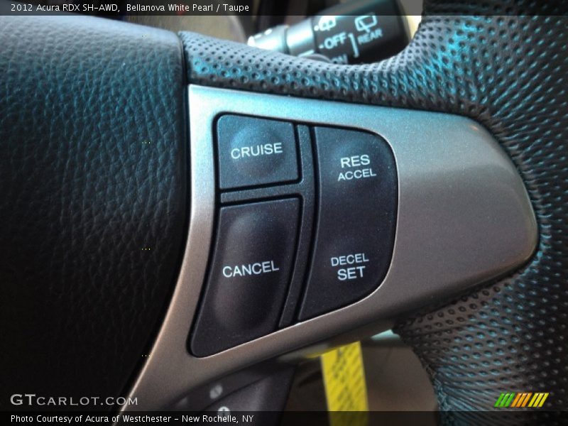 Bellanova White Pearl / Taupe 2012 Acura RDX SH-AWD