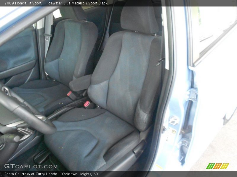 Tidewater Blue Metallic / Sport Black 2009 Honda Fit Sport