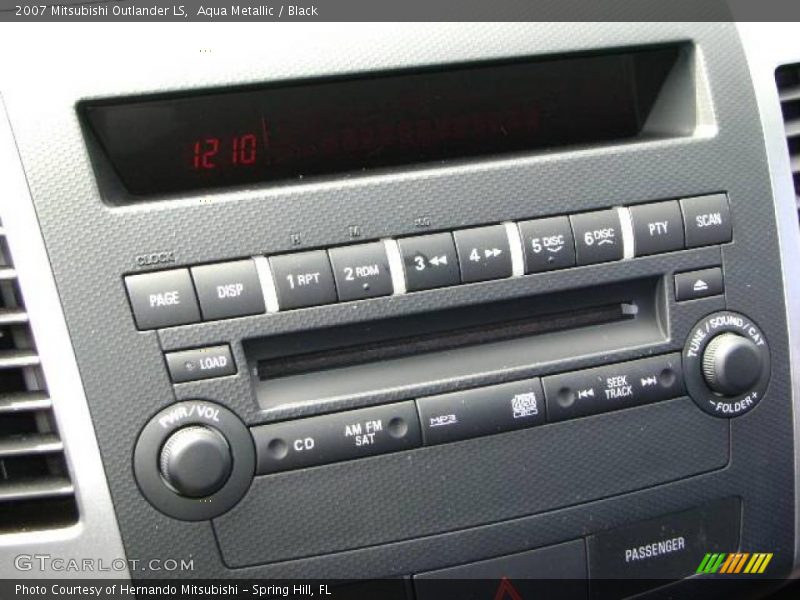Aqua Metallic / Black 2007 Mitsubishi Outlander LS